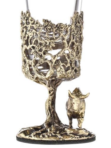 Лафитник "Бык", в черной подарочной упаковке.