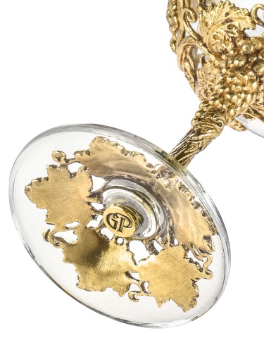 Бокал для вина "Лоза Роял",в черной подарочной упаковке.