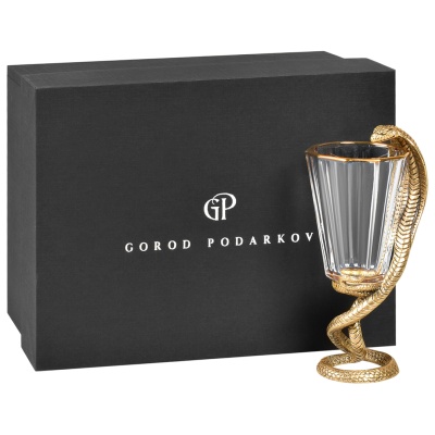 Лафитник "Змея", в черной подарочной упаковке.