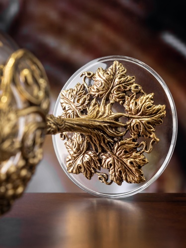 Набор 4 бокала для вина "Лоза Роял", в деревянной шкатулке