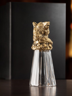 Лафитник-перевертыш Классический "Медведь", литье, коробка